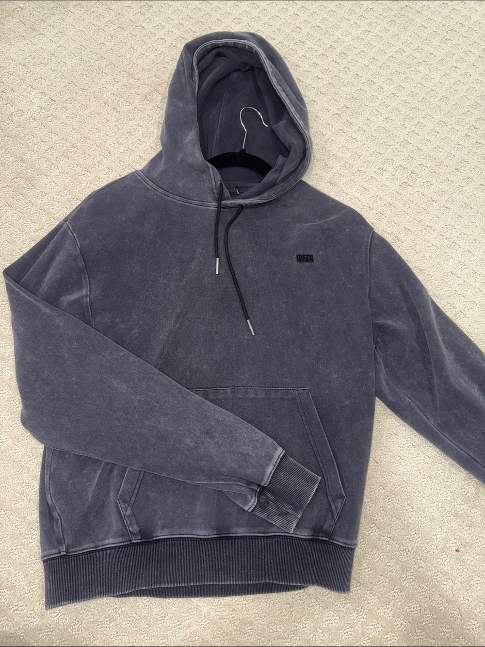 Kith Washed Charcoal Gray Pullover Hoodie